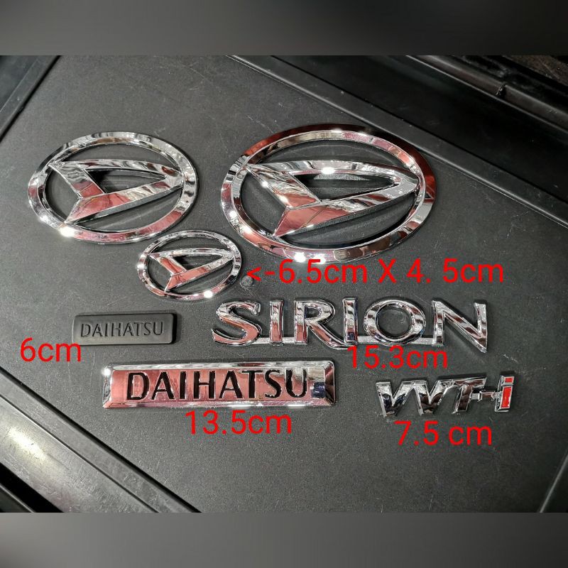 Daihatsu logo myvi axia alza bezza aruz emblem badges