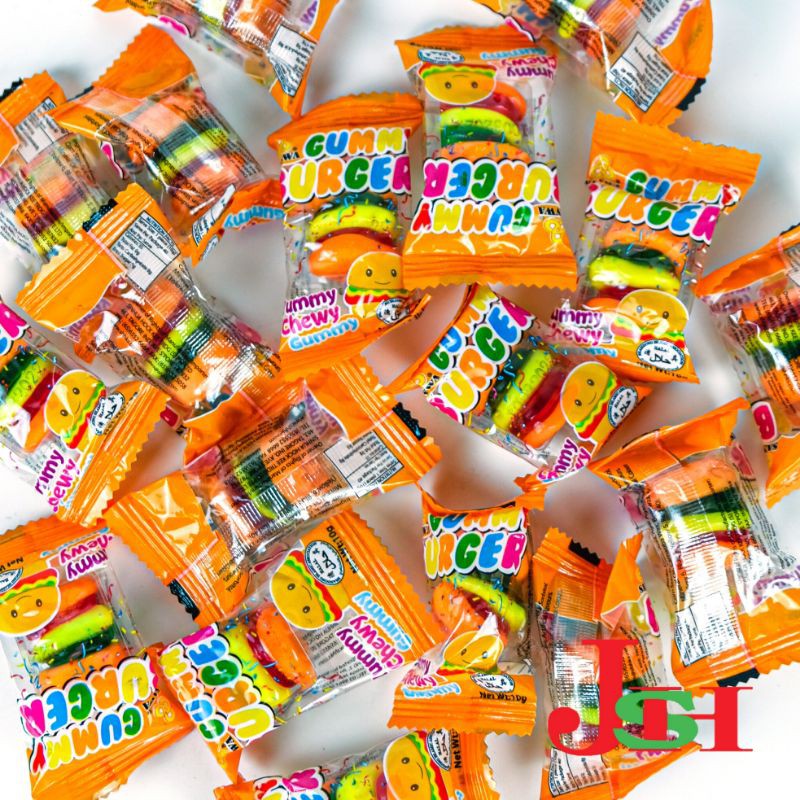 Sanwa Gummy Burger/Gummy Assorted 汉堡/什锦软糖 40pcs Shopee Malaysia