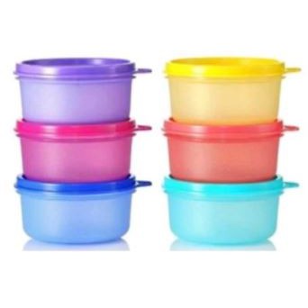 Tupperware Small Round Container Random Calour (3pcs) 200ml