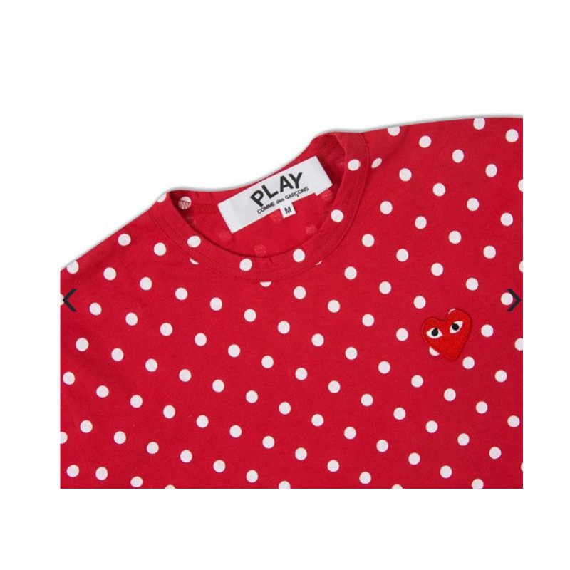 cdg shirt polka dot