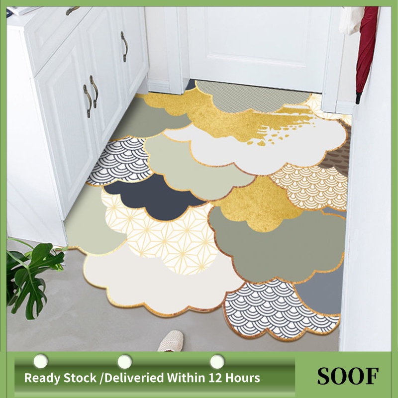 SOOF NonSlip Door Mat Modern PVC Floor Mats Floor Mat Can Cut Carpet
