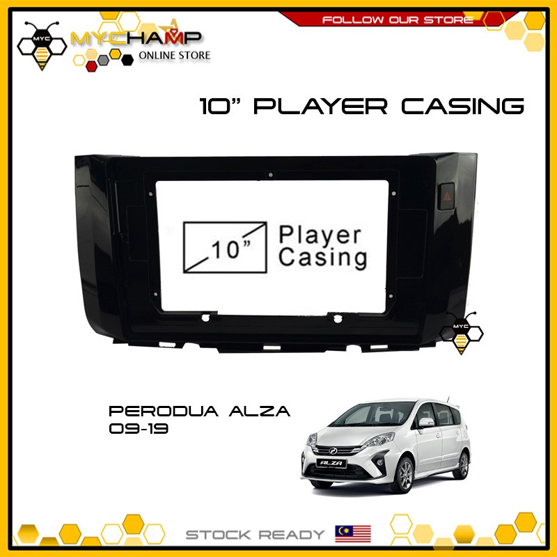 Perodua Alza 10.1 Inch Car Audio Big Screen Android Player 