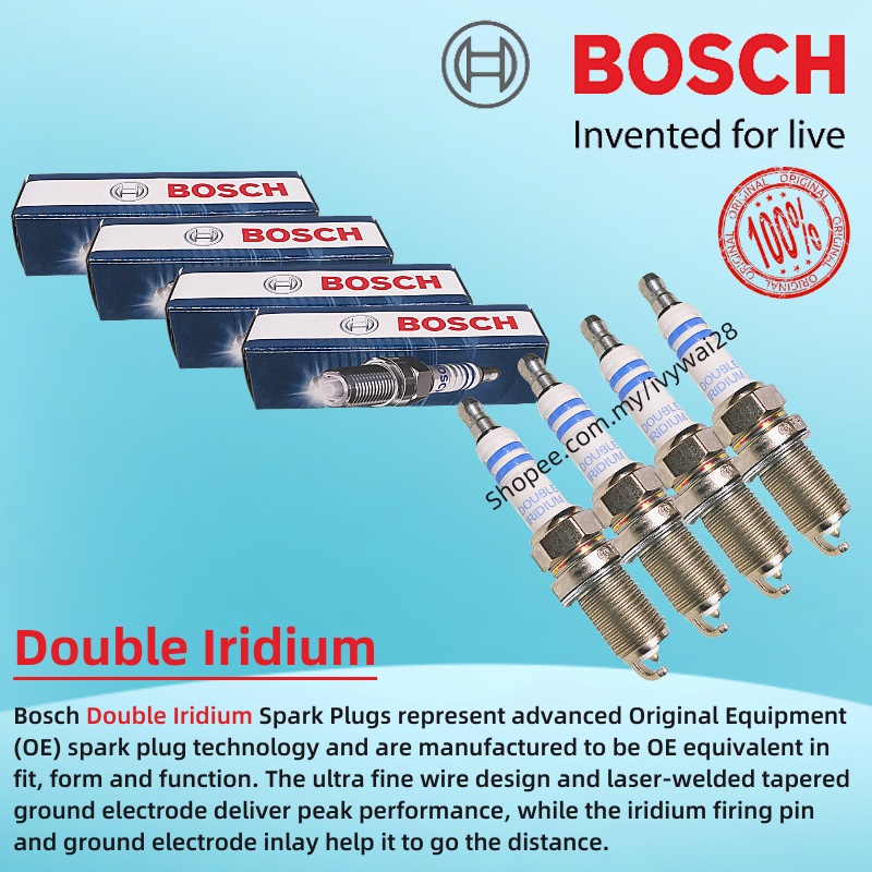 BOSCH Spark Plug Double Iridium VIOS NCP42 NCP93 NCP150 CAMRY ACV30