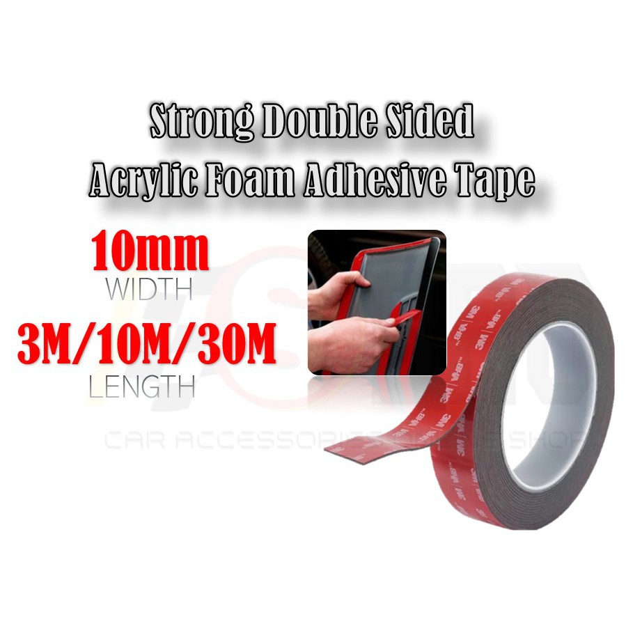 3m Super Strong Tape Water Proof Heavy Duty Outdoor Vehicle Tape Double Sided Tape 3meter 10meter