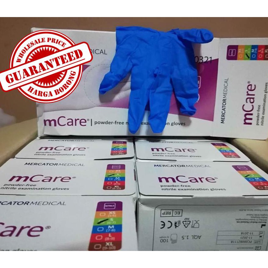 [Wholesale][100pc]Nitrile Glove Powder-Free Blue/Black/Lavender READY STOCK!!