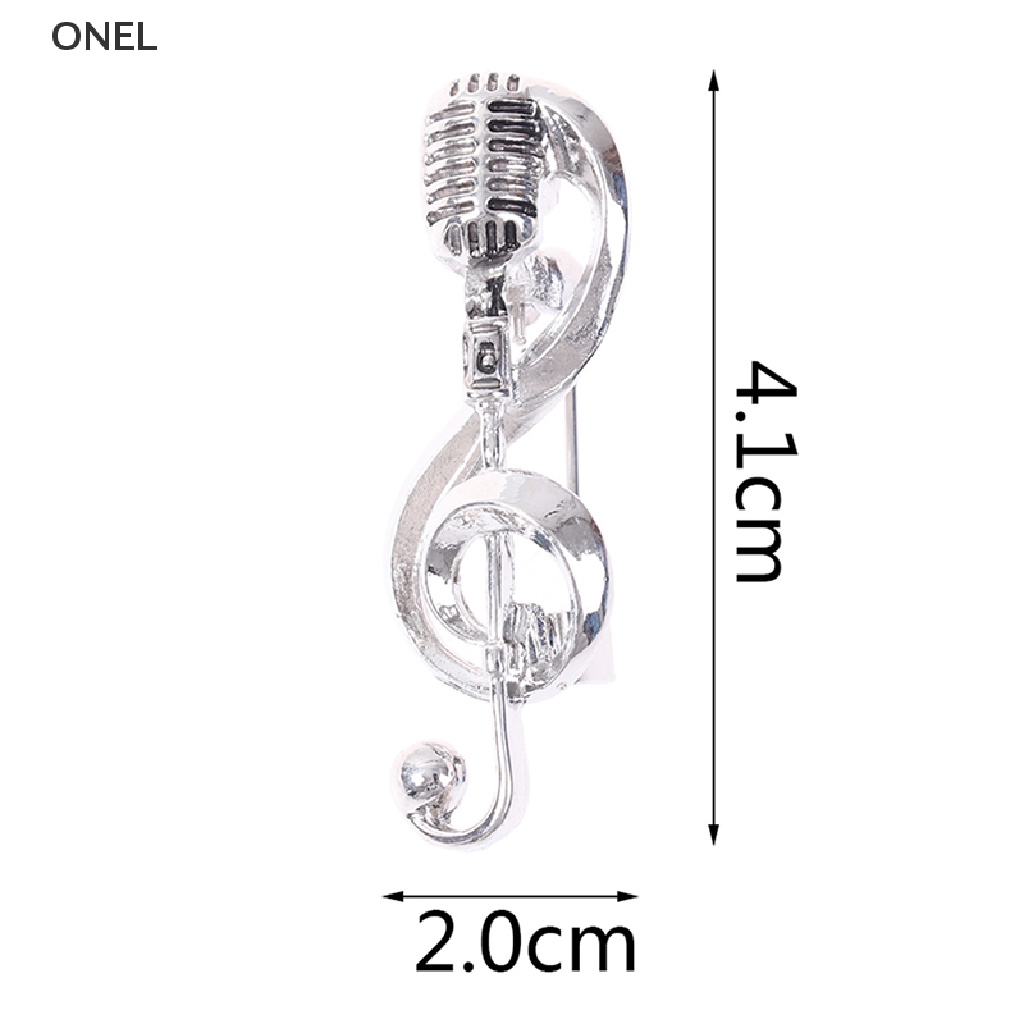 on Vintage Silver Microphone Brooches Women Men Music Note Brooch Pins Gifts my