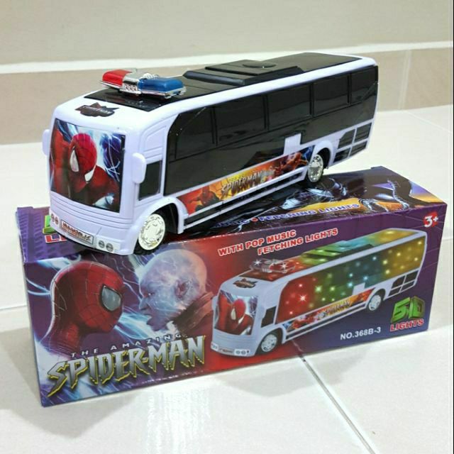 spiderman bus toy