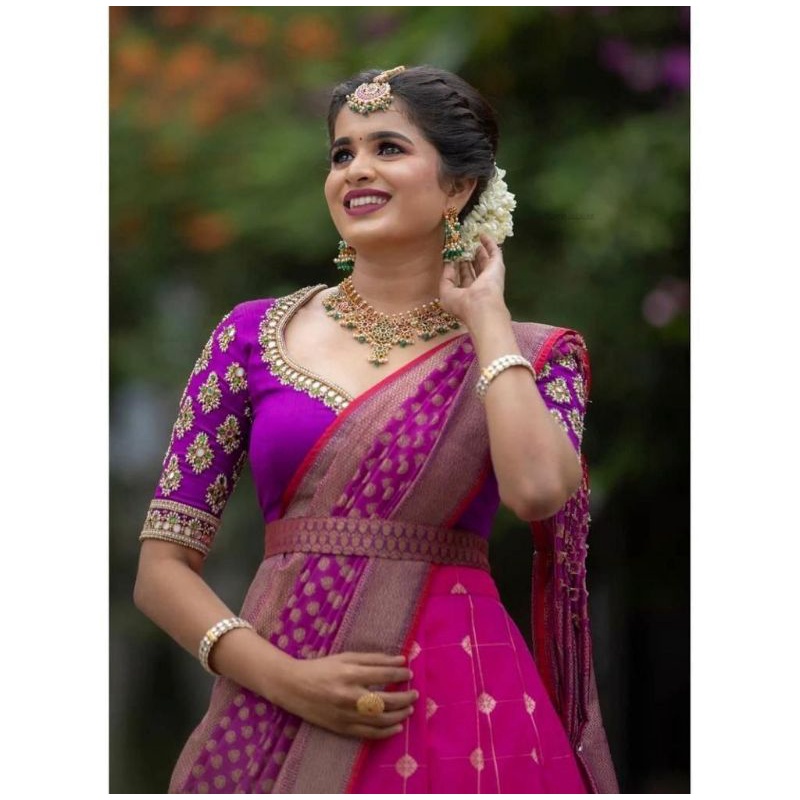 #Half Saree Pavadai Thavani | Shopee Malaysia