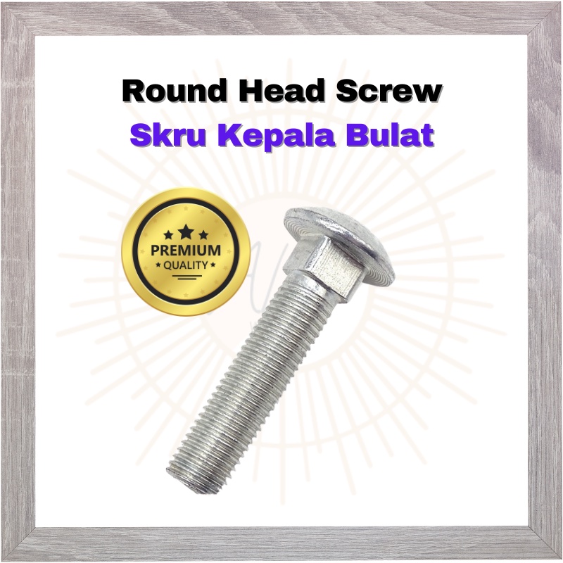 ALife M5 X 15MM Round Head Screw Skru Kepala Bulat 30 biji pcs | Shopee ...