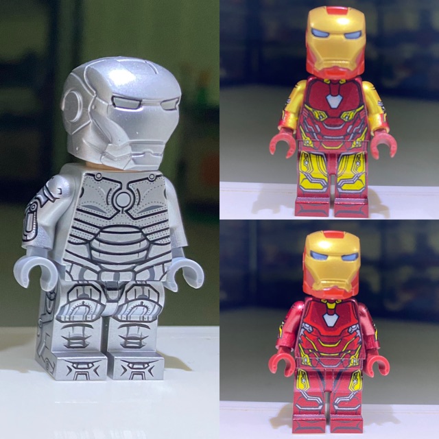 custom lego iron man helmet