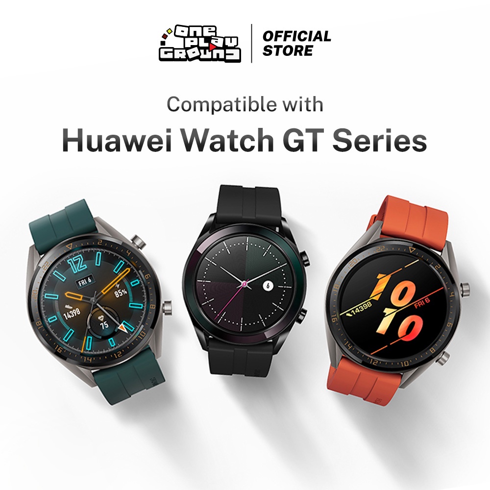 huawei watch gt orange fluoroelastomer strap