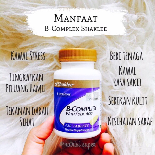 B COMPLEX WITH FOLIC ACID Shaklee Original Exp: 7/2021& 1/2022 | Shopee ...