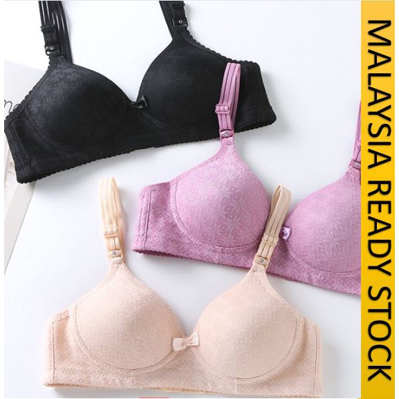 READY STOCK] 34-40 CUP AB JENNY BRA TIADA BESI NO WIRE / JENNY NON-WIRE ...