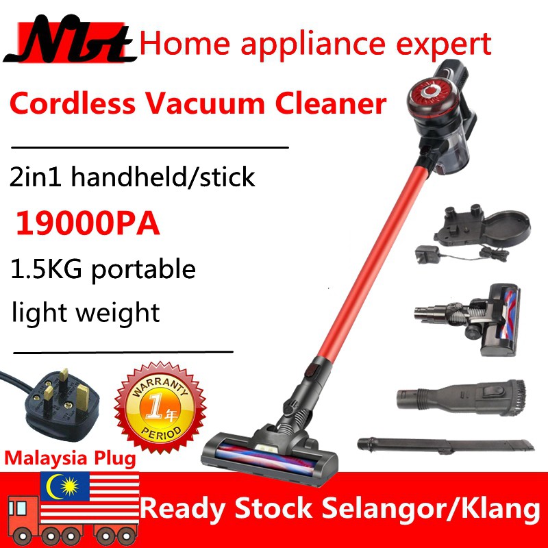 Ready Stock Nbt Vacuum Cleaner Wireless Cordless Vacuum Cleaner Portable Dry Bagless Home Vacuum Shopee Malaysia