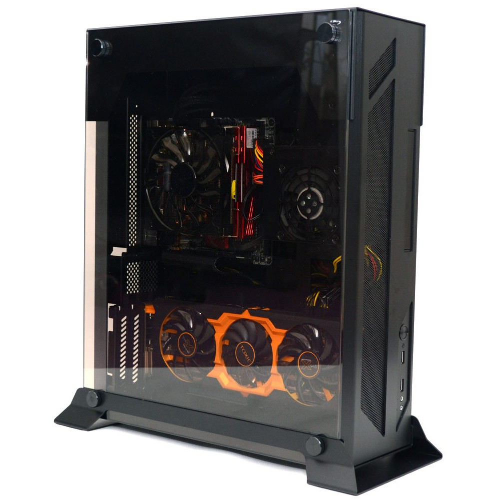 Lian Li Pc O6s Aluminium Tempered Glass Wall Mountable Open Air Chasis Shopee Malaysia