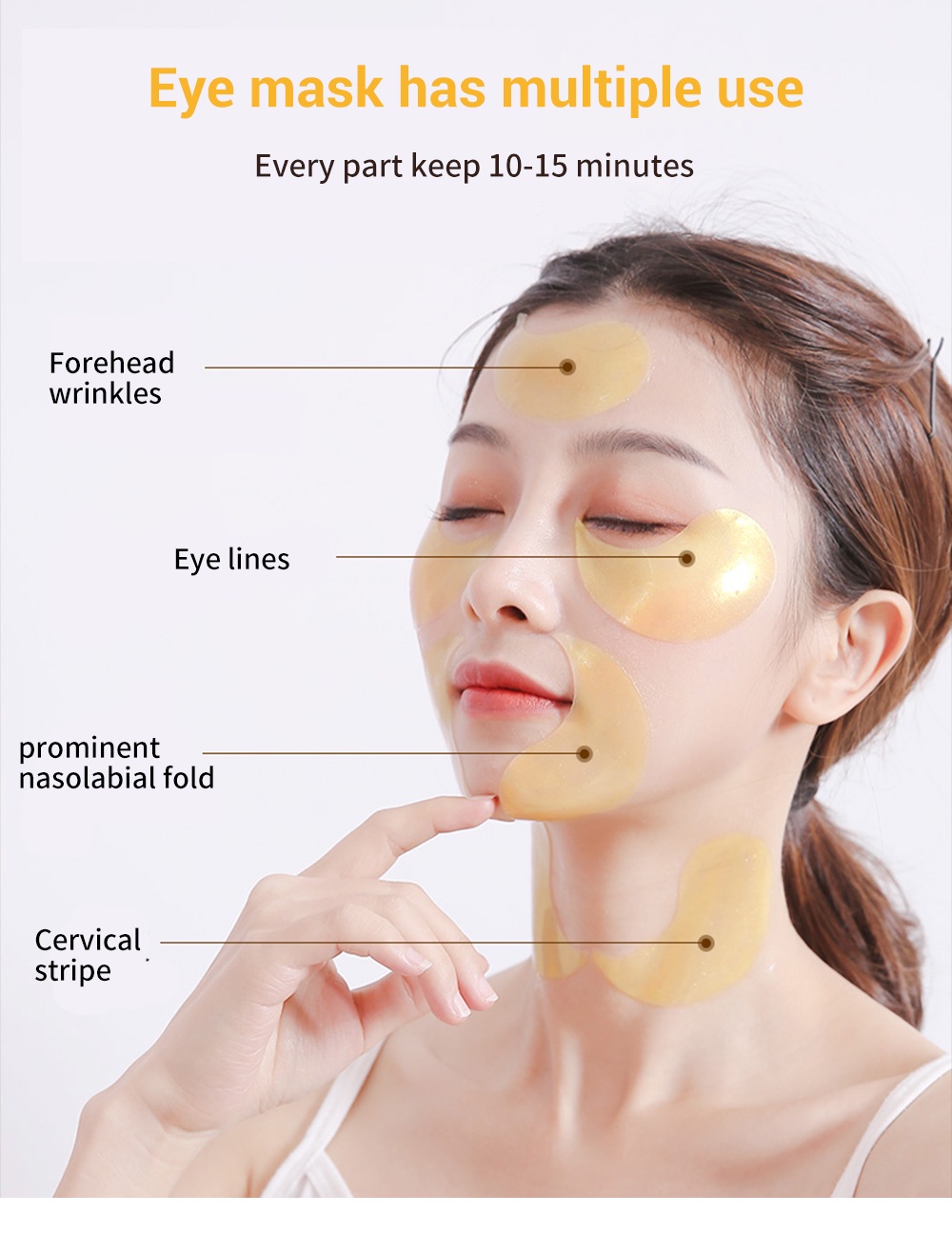 Lanbena Retinol Collagen Eye Mask Patch Gel Anti Aging Anti Wrinkle Fade Fine Lines Fda 0962