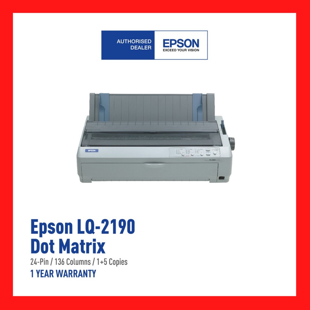 Epson Lq 2190 Dot Matrix Printer A3 Size Shopee Malaysia 5208