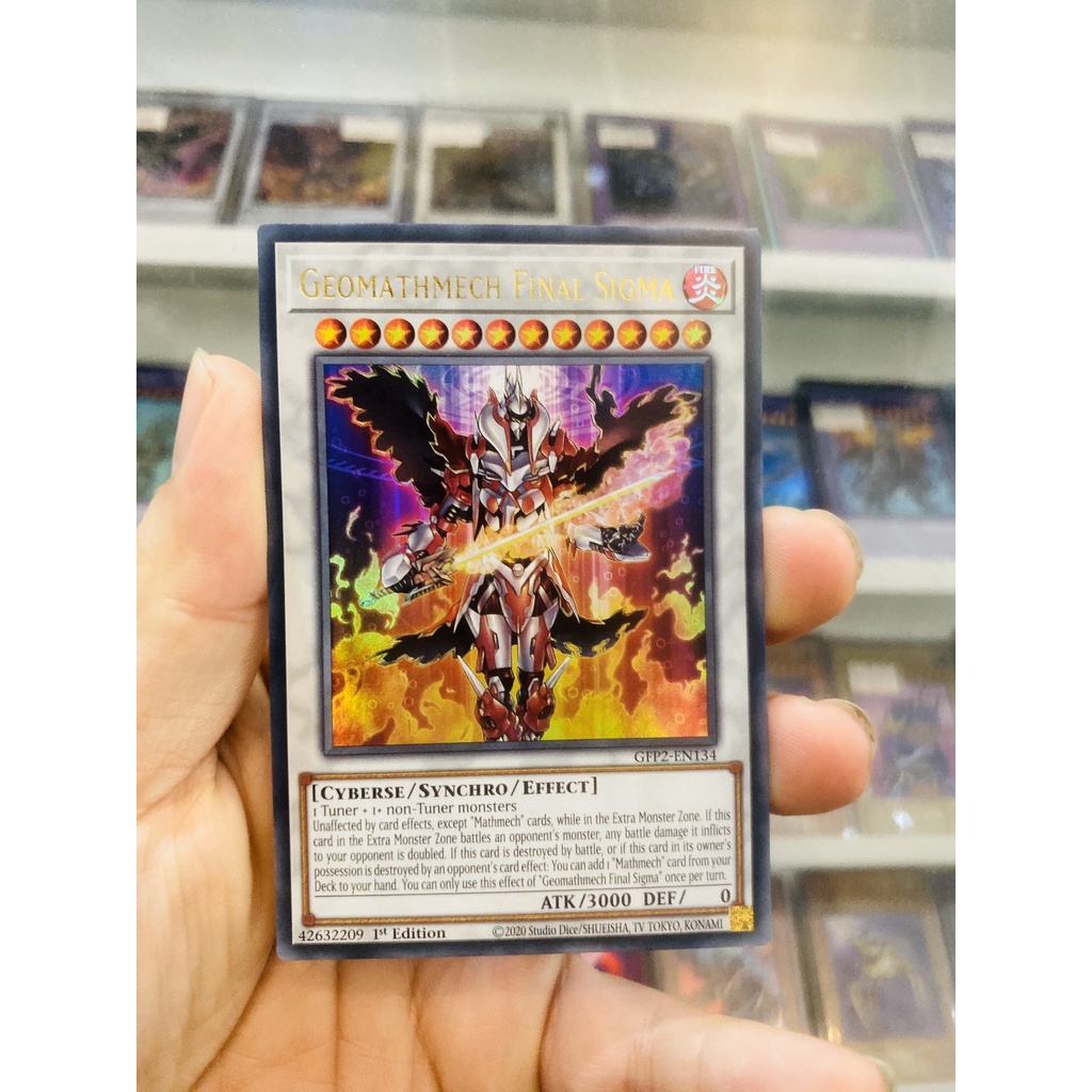 Yugioh Card! Code GFP2-EN134 - Geomathmech Final Sigma - Ultra Rare - 1st Edition