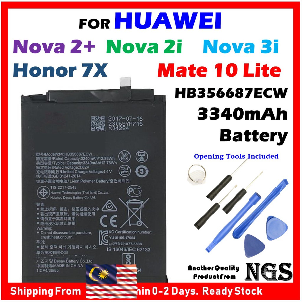 Original Huawei Nova 2i 3i 2 Honor 7x Mate 10 Lite Nova 4e 3340mah