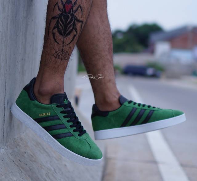 adidas gazelle ash green