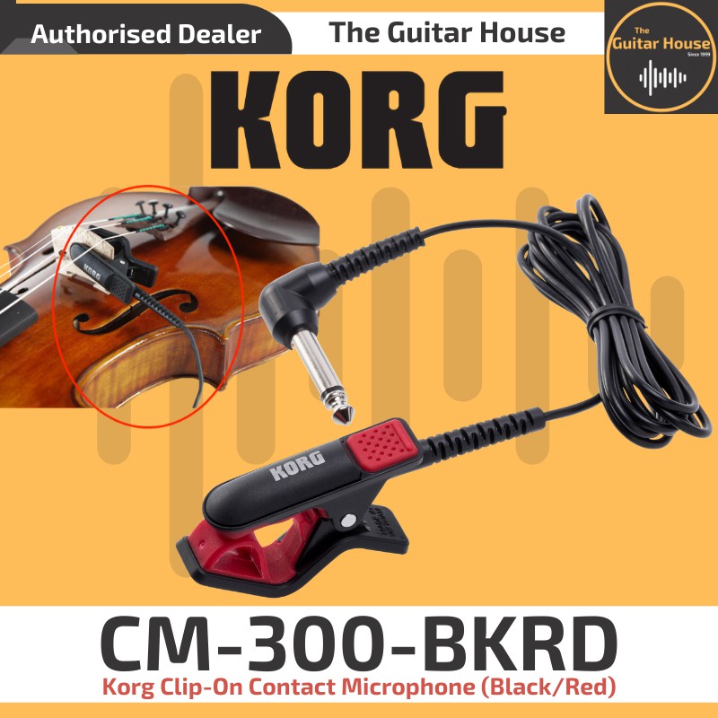 CM300BKRD ClipOn Contact Microphone (Black/Red) (CM300