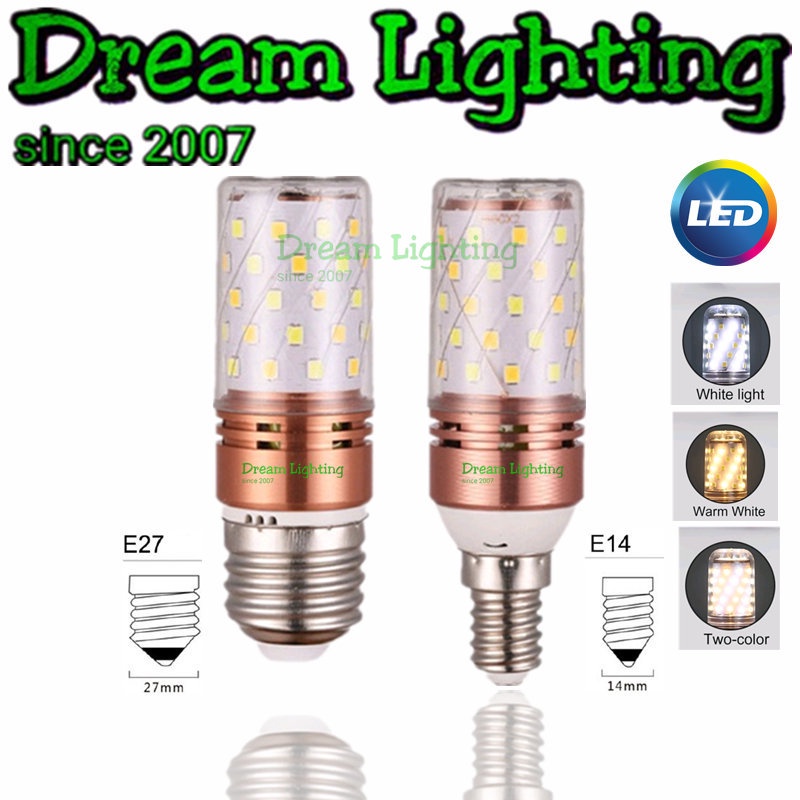 Dream Lighting / LED Corn Bulb Screw E27 E14 No Flicker 12W 16W 220V Candle light Bulb Energy Saving Bulb / Mentol Lampu