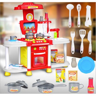 Diy Kids Childrens Pretend Role Play Toy Mini Chef Kitchen