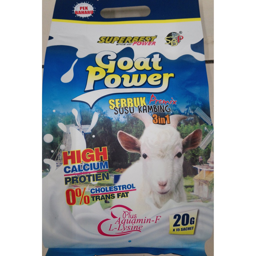 Superbest Susu Kambing Goat Milk Premix 20g x 15 sachet