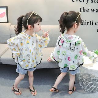 Gadis musim panas pakaian pelindung matahari baju kanak Gadis musim panas pakaian pelindung matahari baju kanak