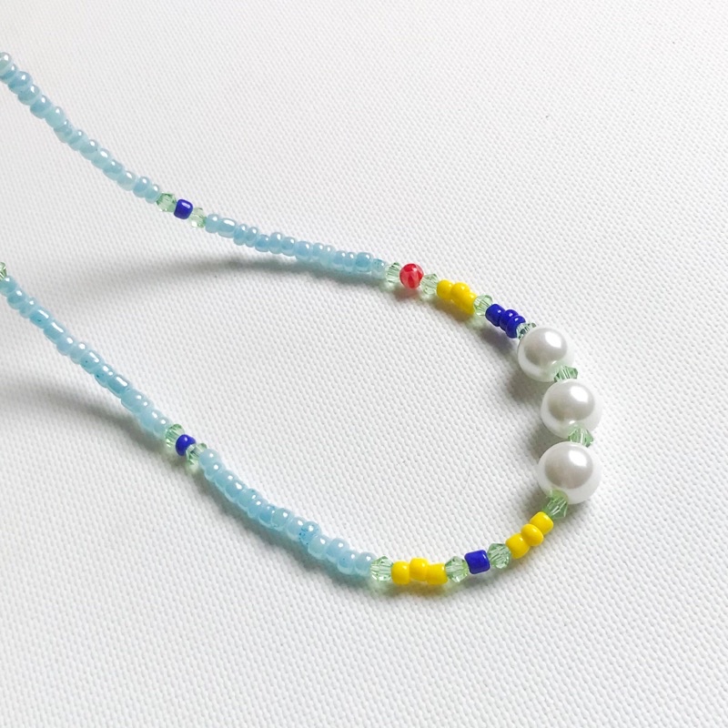 Exclusive Novelty Youthful Fashion Green Bead Necklace