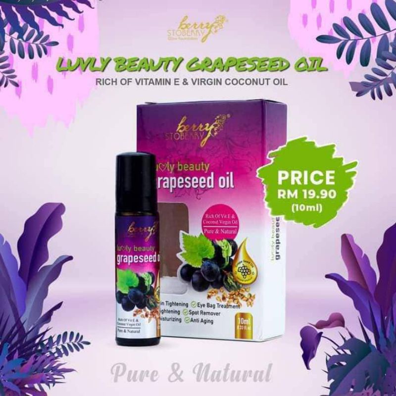 LUVLY BEAUTY GRAPESEED OIL ORIGINAL HQ Shopee Malaysia