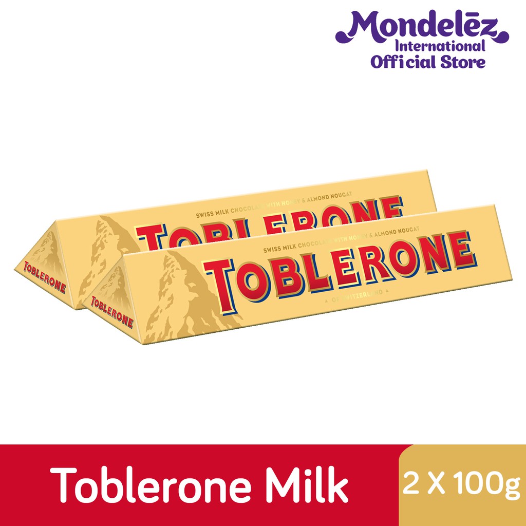 Toblerone Swiss Milk Chocolate (100g x 2) | Shopee Malaysia