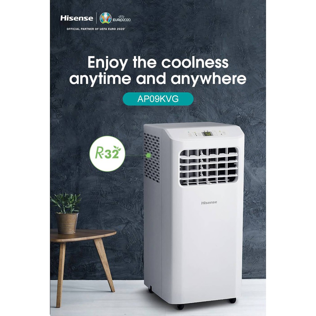 Hisense 10hp Portable Air Conditioner Ap09kvg Air Cond Smart Code R32 Gas Shopee Malaysia 5163