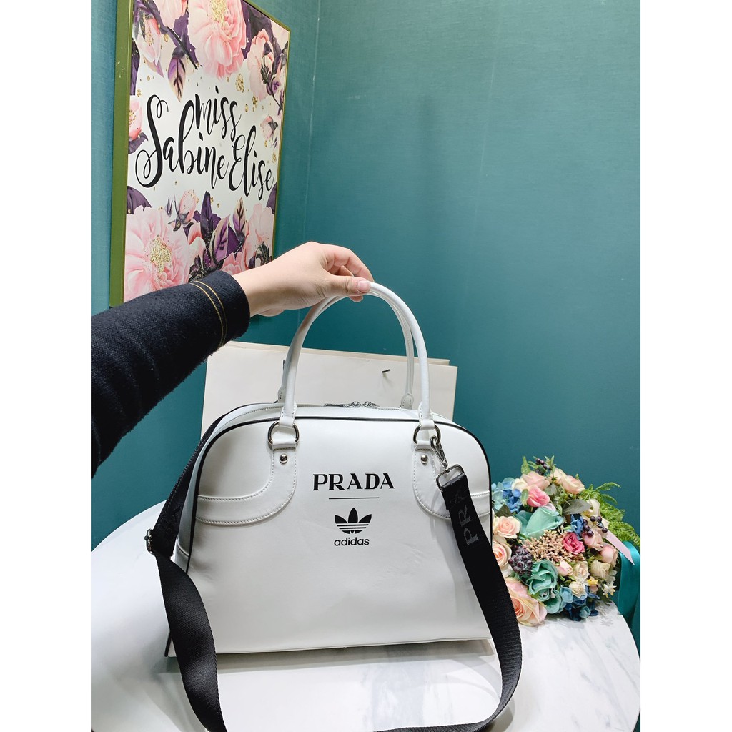 prada adidas bowling bag