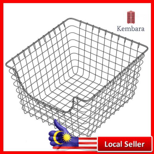 US003 Metal Wire Pantry Container Food Organizer Storage Basket Bin