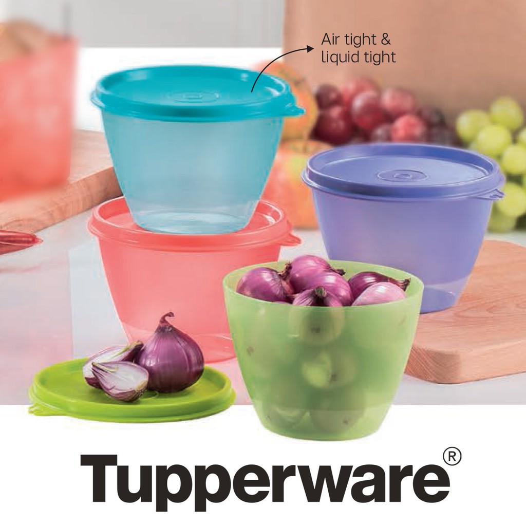 TUPPERWARE CHILL CUP/REFRIGERATOR  STORER (4) 380ML