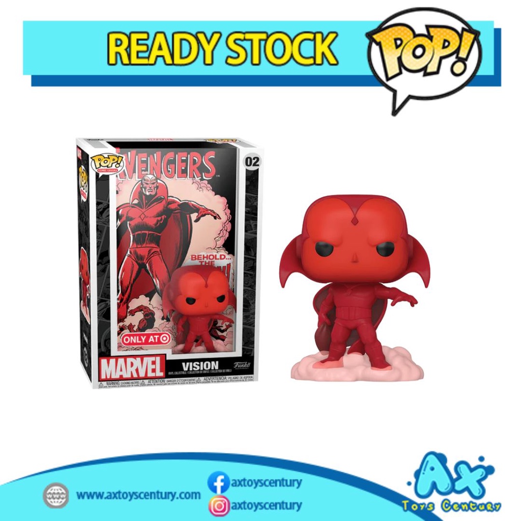 Funko Pop! Comic Covers: Vision #02 Exclusive 100% Genuine