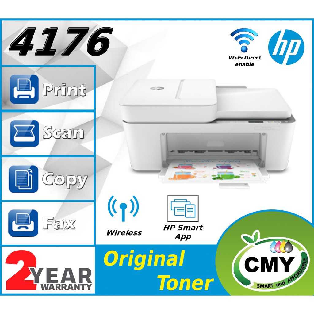 Hp Deskjet Ink Advantage 4176 Printer Print Scan Copy Fax Adf Wifi Bluetooth Replacement For Hp 3835