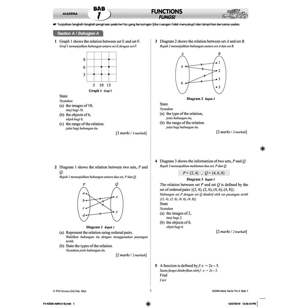 Buku Latihan Riang Belajar Kssm Matematik Tambahan Tingkatan 4 Shopee Malaysia