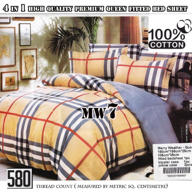 Ausimo 580tc 4 In 1 Queen Size Fitted Bedsheet Bed Sheet