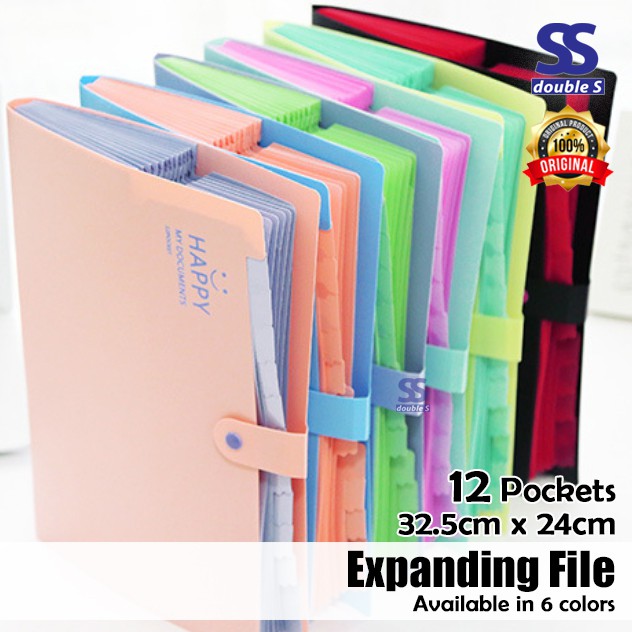 Expanding File 12 Pocket/A4 File Folders/12 Pockets Documents Organizer