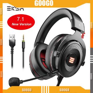 EKSA E900 Pro Virtual 7.1 Surround Sound Gaming Headset Led USB/3.5mm Wired  Headphone With Mic Volume Control For Xbox PC Gamer