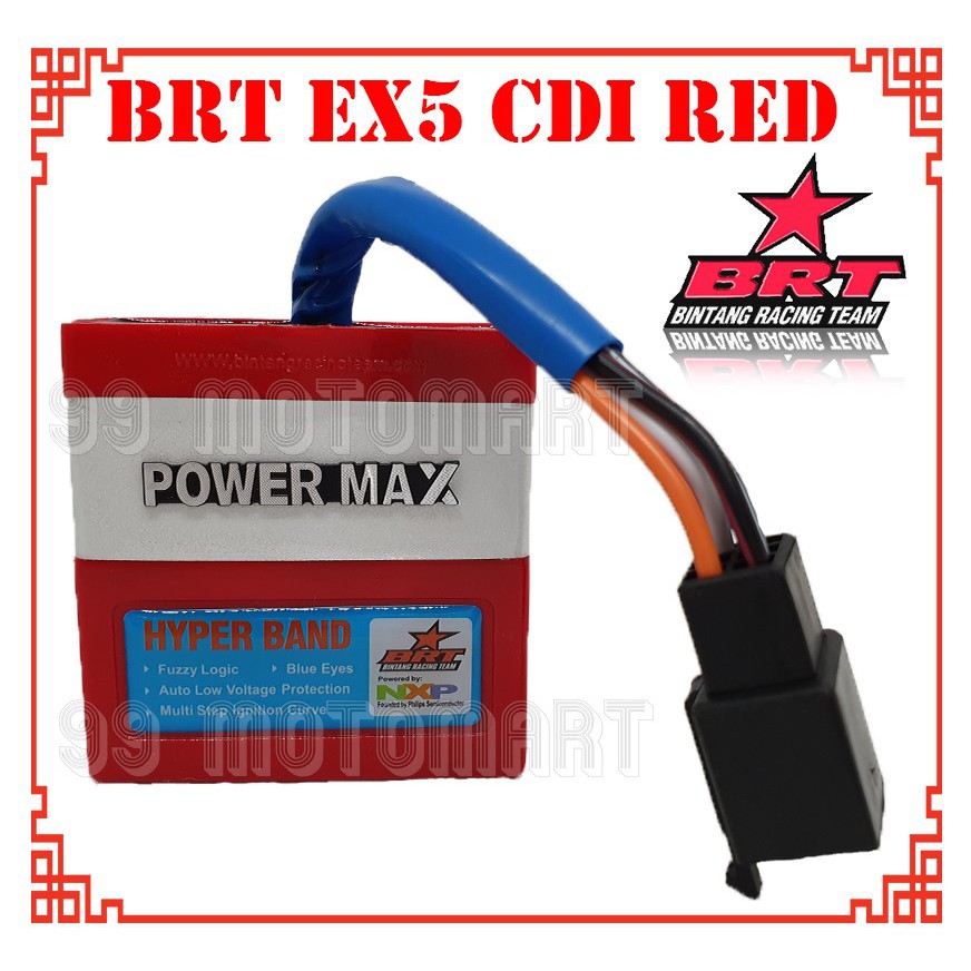 Hyper Band Honda Brt Ex5 Wave100 Kriss100 Ct100 Racing Cdi Unit Red Nocutoff Shopee Malaysia