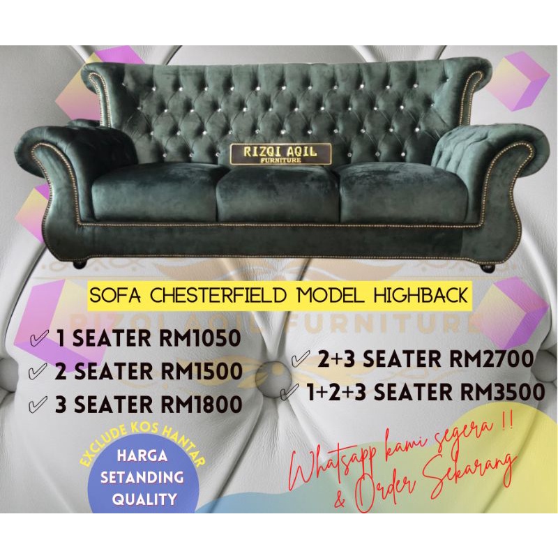 Harga Chesterfield Sofa Malaysia