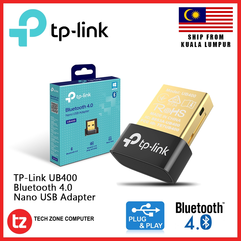 bereik aanklager spel TP-Link UB400 / UB500 Wireless Bluetooth 4.0 Nano USB Adapter For PC  Desktop / Laptop Dongle BT4 电脑蓝牙 komputer | Shopee Malaysia