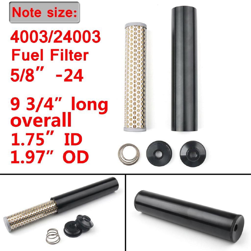 Aluminum 5/8-24 1/2 Low Profile Fuel Filter Paper Element NAPA 4003 WIX 24003