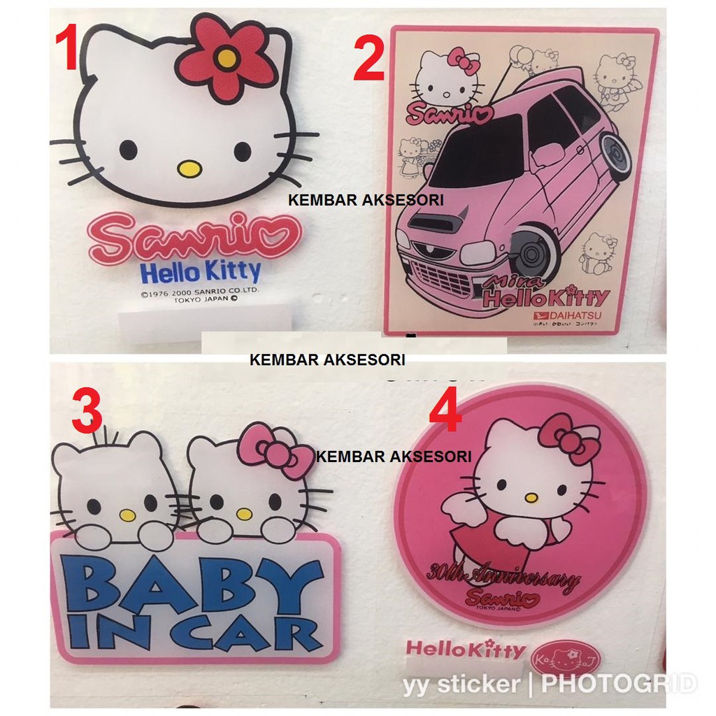 sanrio car decal