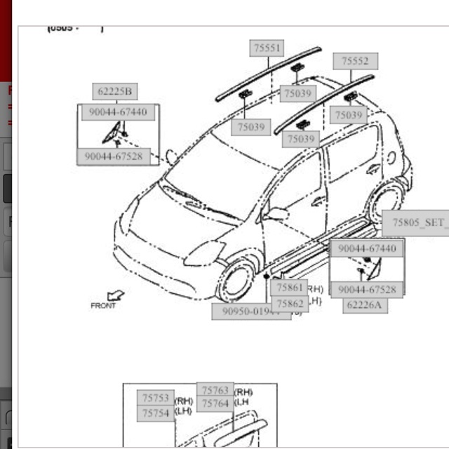 PERODUA MYVI ROOF MOULDING CLIP ( 75039 PART NOMBER 