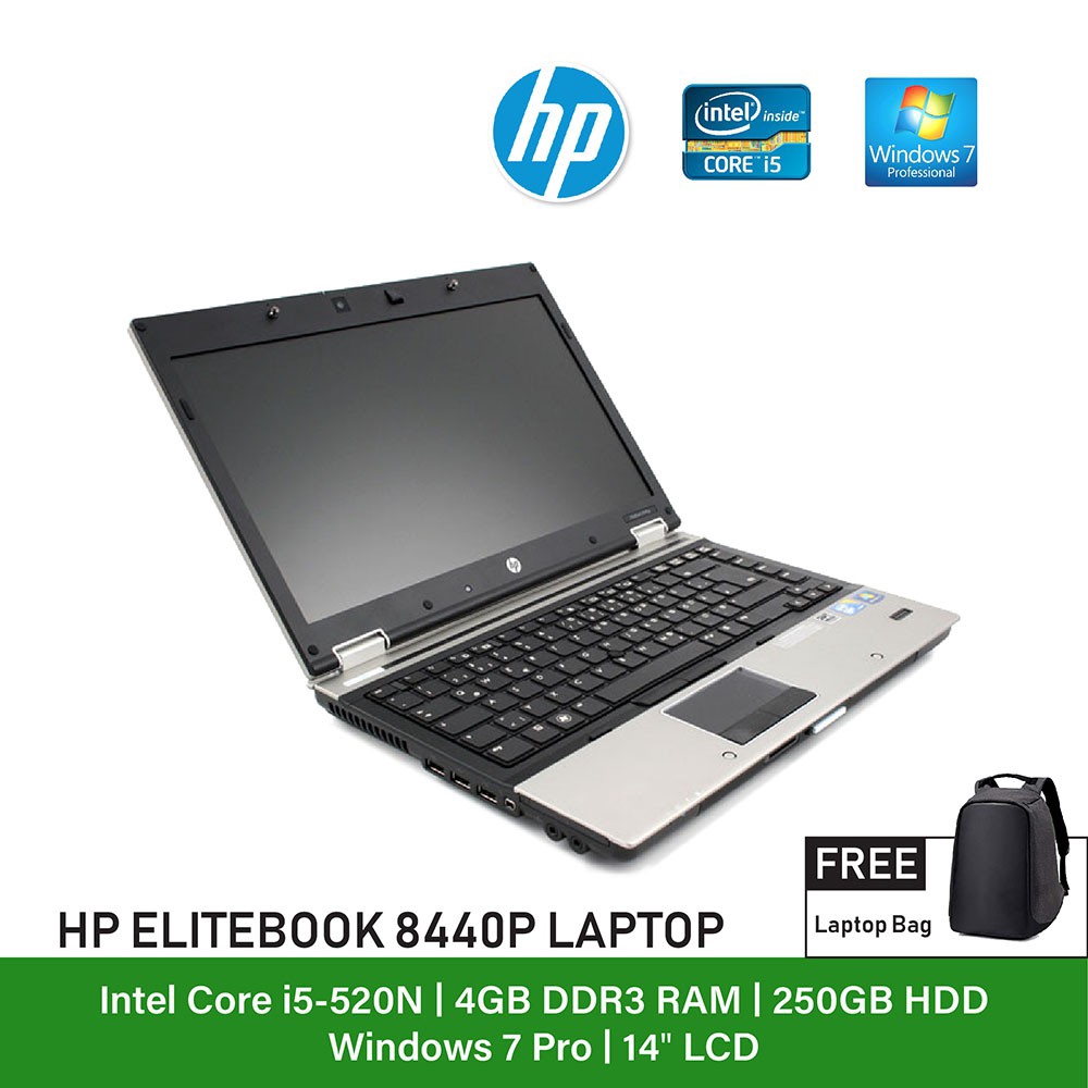 Refurbished Notebook Hp Elitebook 8440p Laptop Intel Core I5 Shopee Malaysia 6168