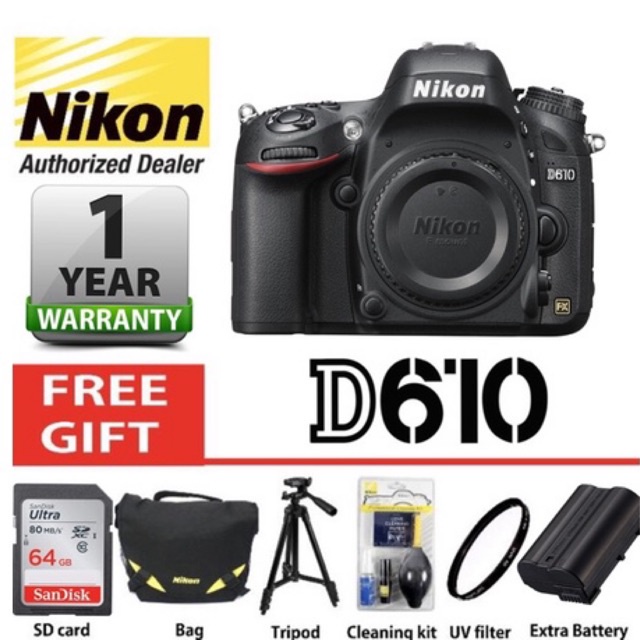 (NEW)Nikon D610 body original full frame DSLR camera (GUARANTEE NEW ...
